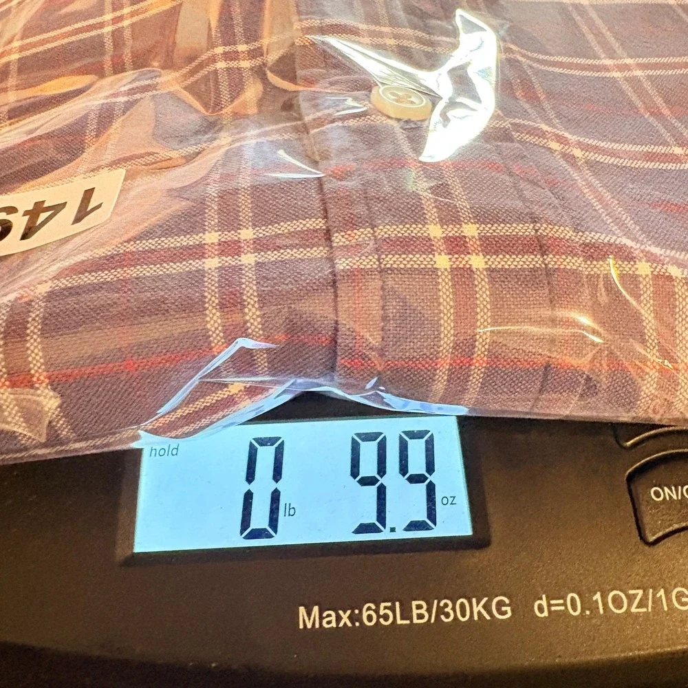 Nautica Button Down Shirt Men Medium Blue Plaid Good Classic Fit Cotton Long Slv